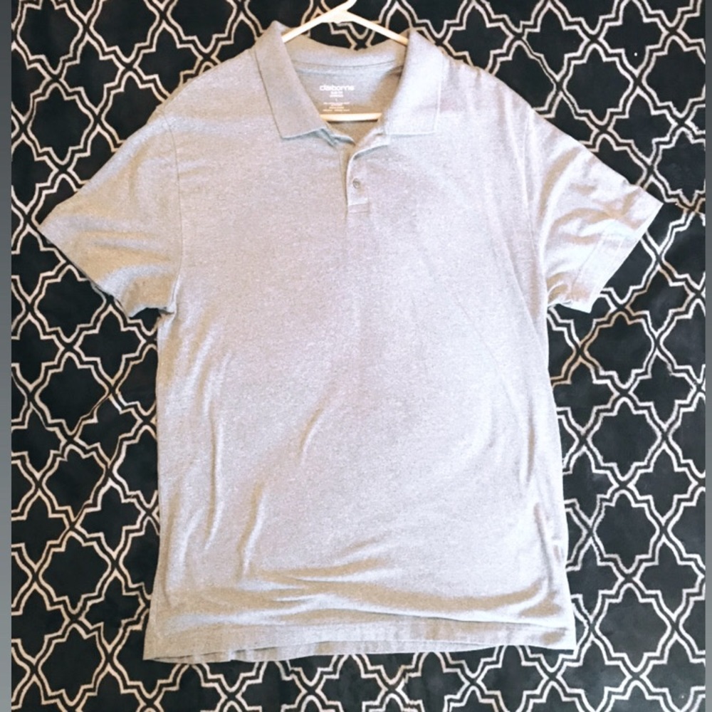 Grey Claiborne Polo for Men